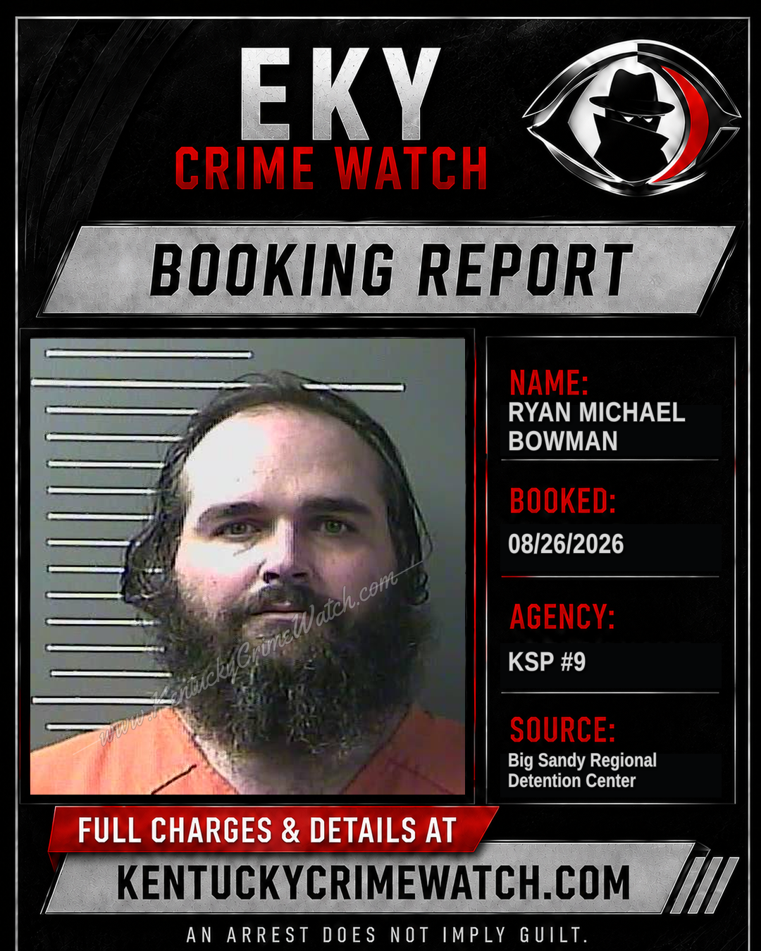RYAN MICHAEL BOWMAN booking image