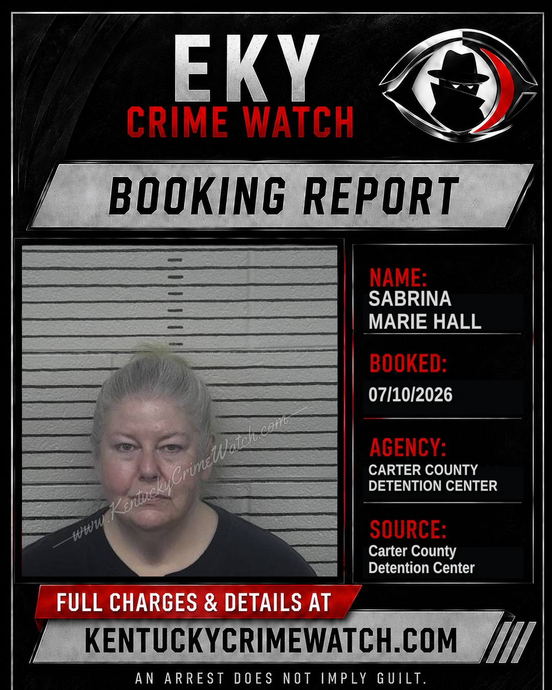 SABRINA MARIE HALL booking image