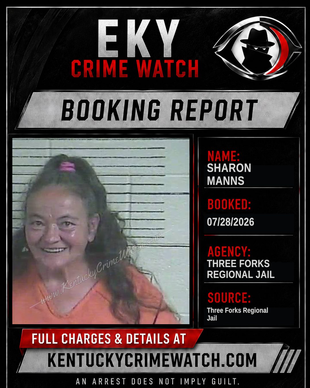 Sharon Manns booking image