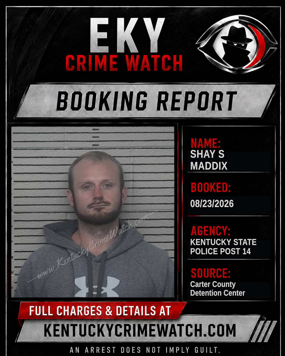 SHAY S MADDIX booking image