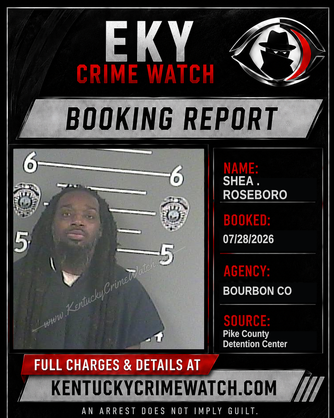 SHEA . ROSEBORO booking image