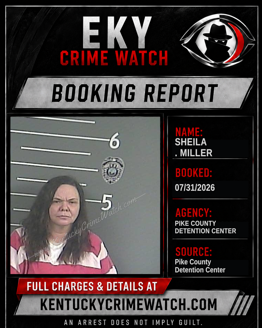 SHEILA . MILLER booking image