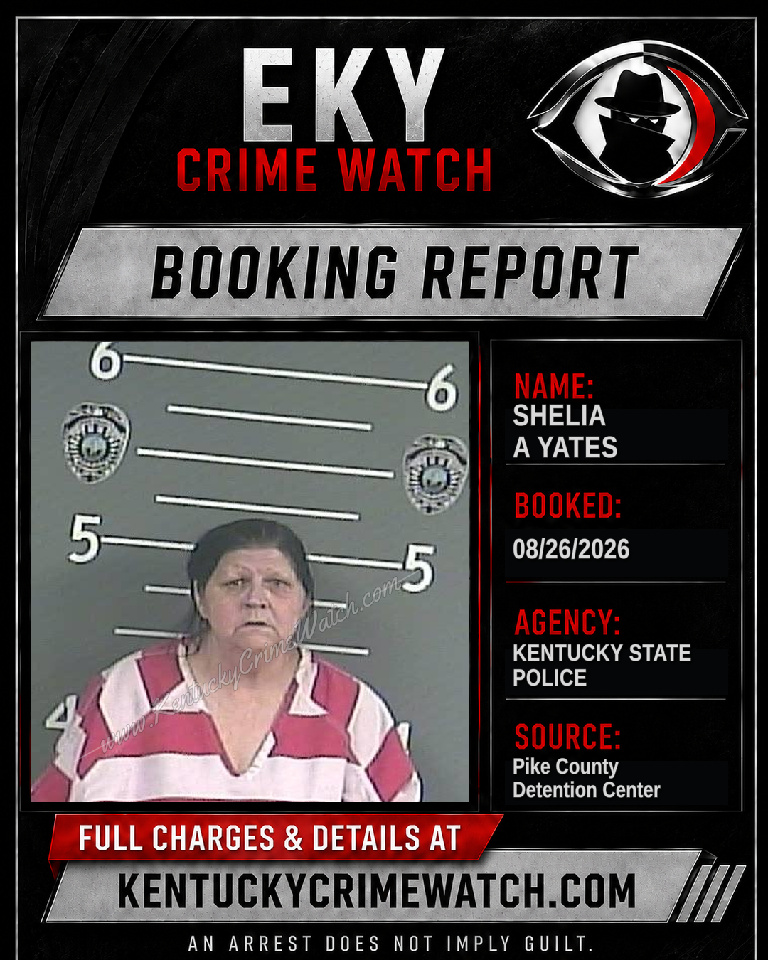 SHELIA A YATES booking image