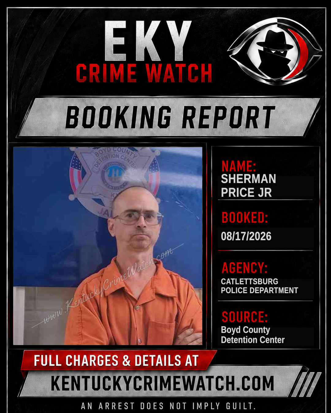 SHERMAN PRICE JR booking image