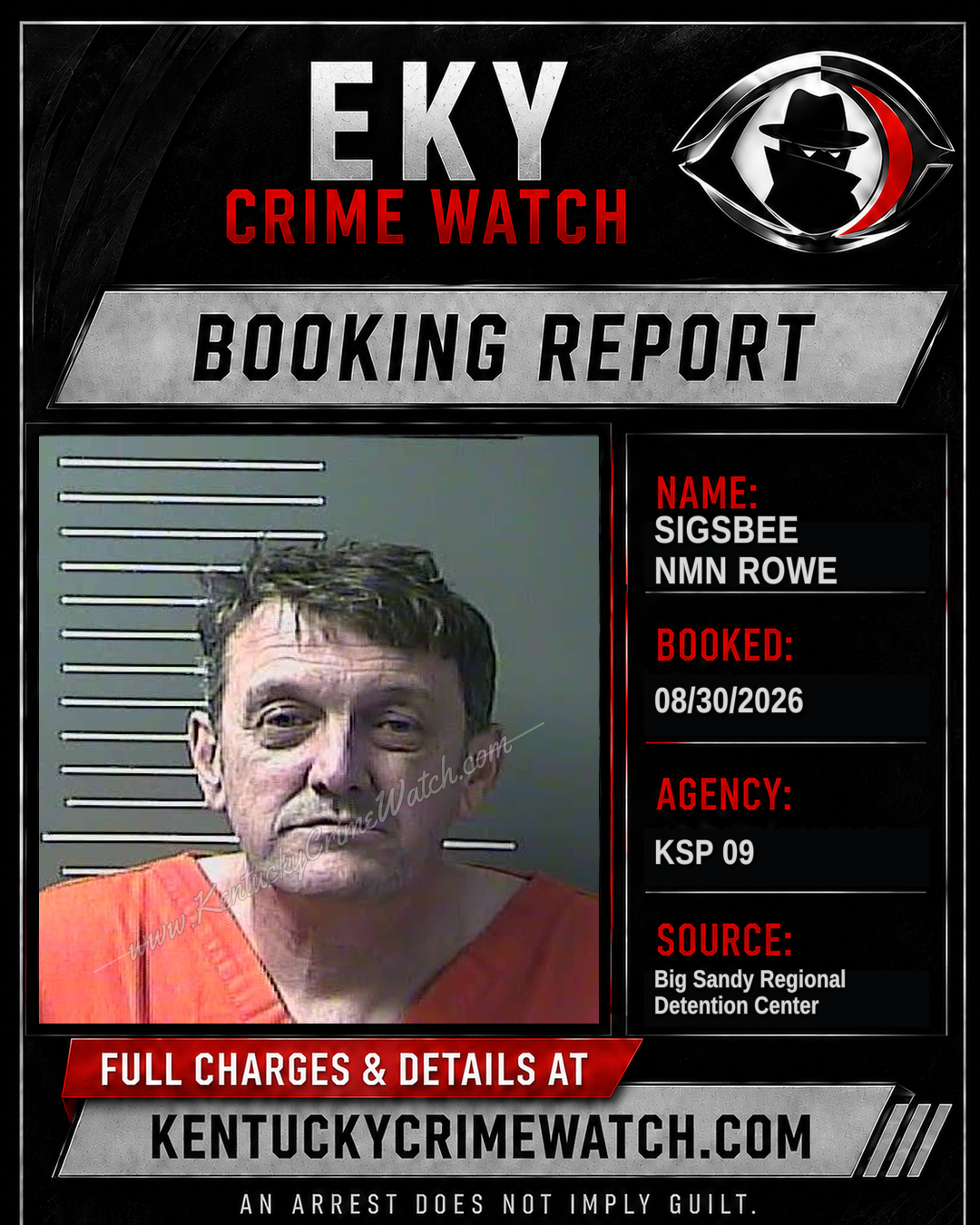 SIGSBEE NMN ROWE booking image