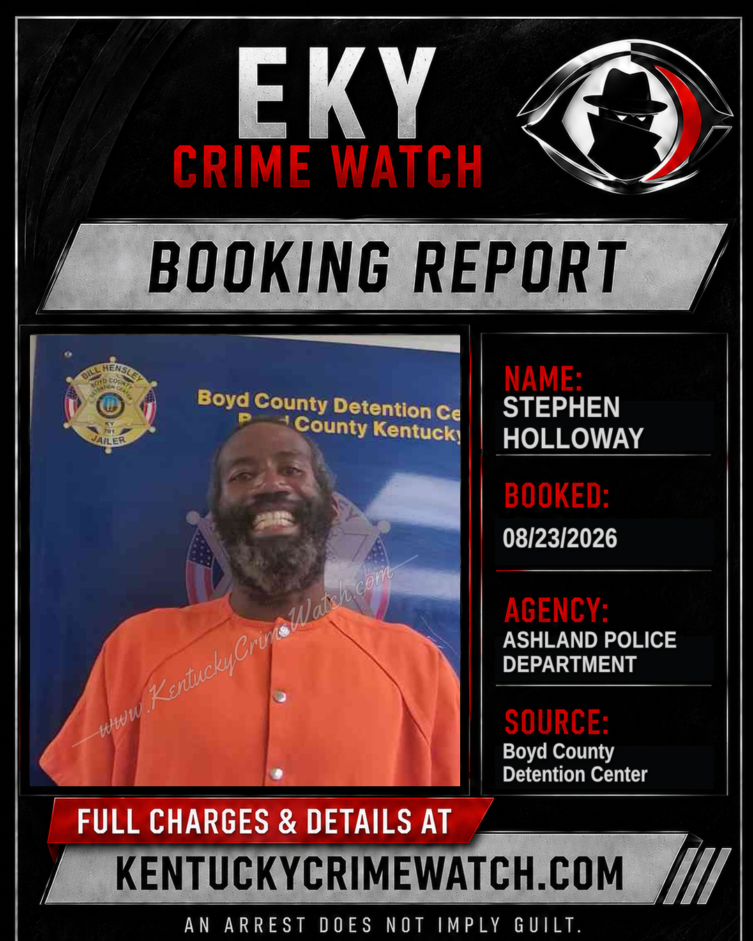 STEPHEN HOLLOWAY booking image