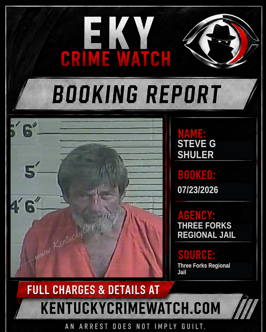 Steve G Shuler booking image