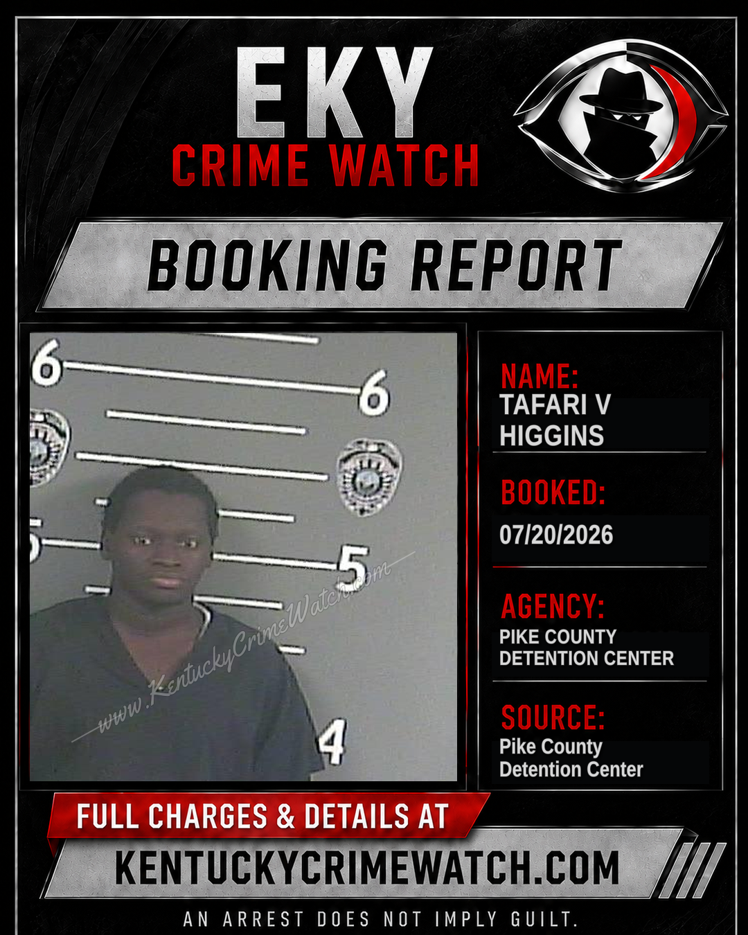 TAFARI V HIGGINS booking image