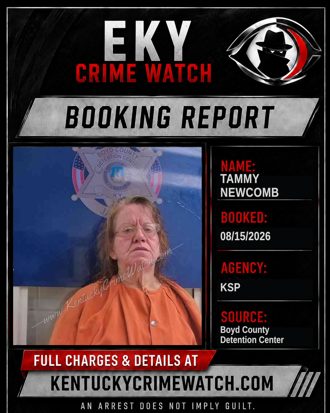 TAMMY NEWCOMB booking image