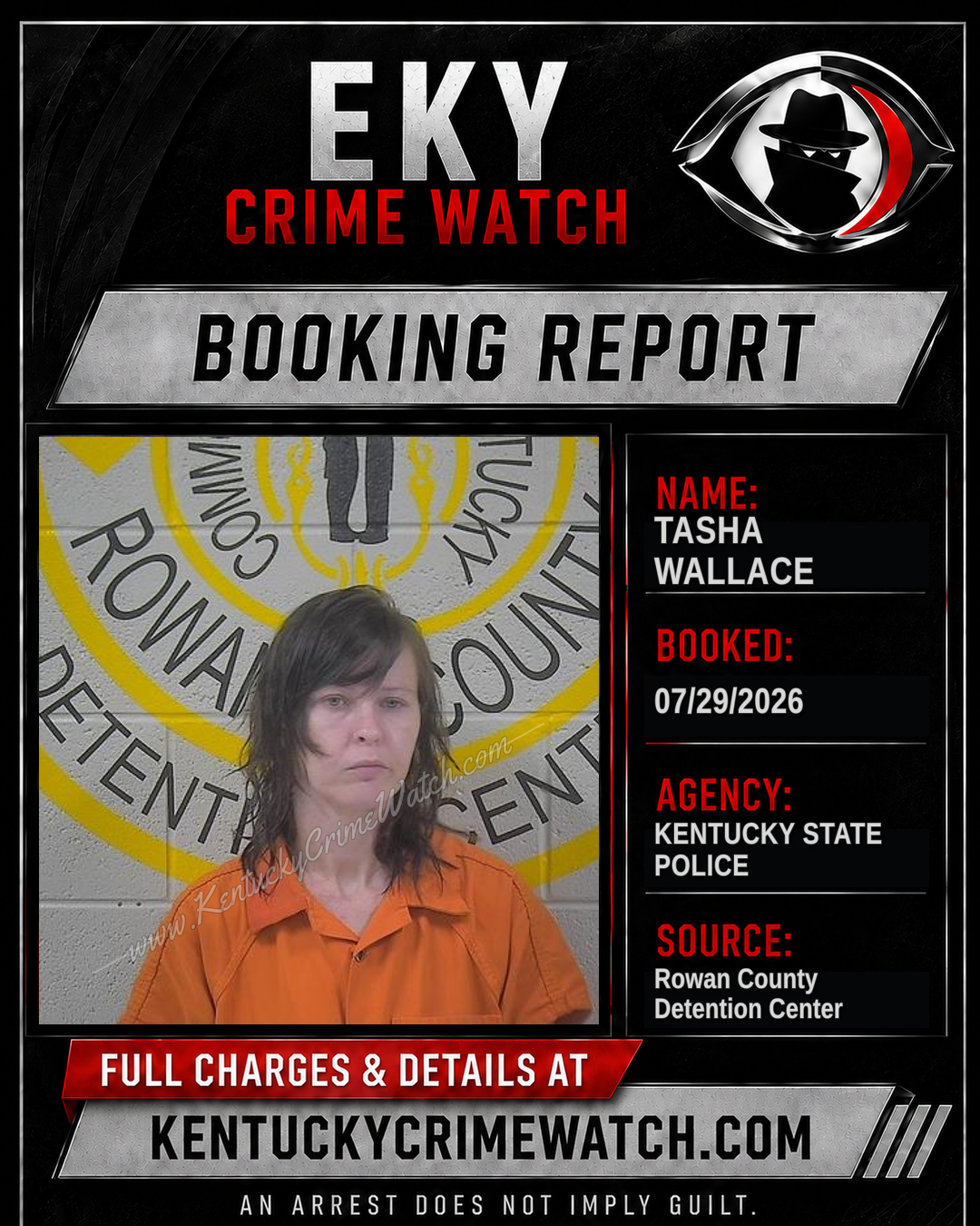TASHA WALLACE booking report card