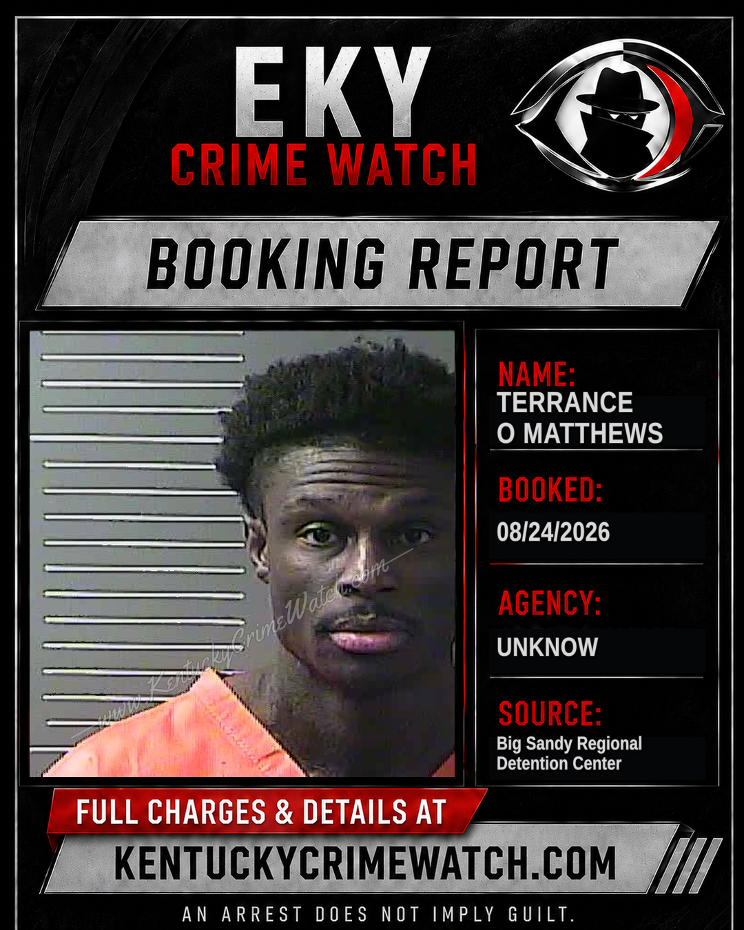 TERRANCE O MATTHEWS booking image