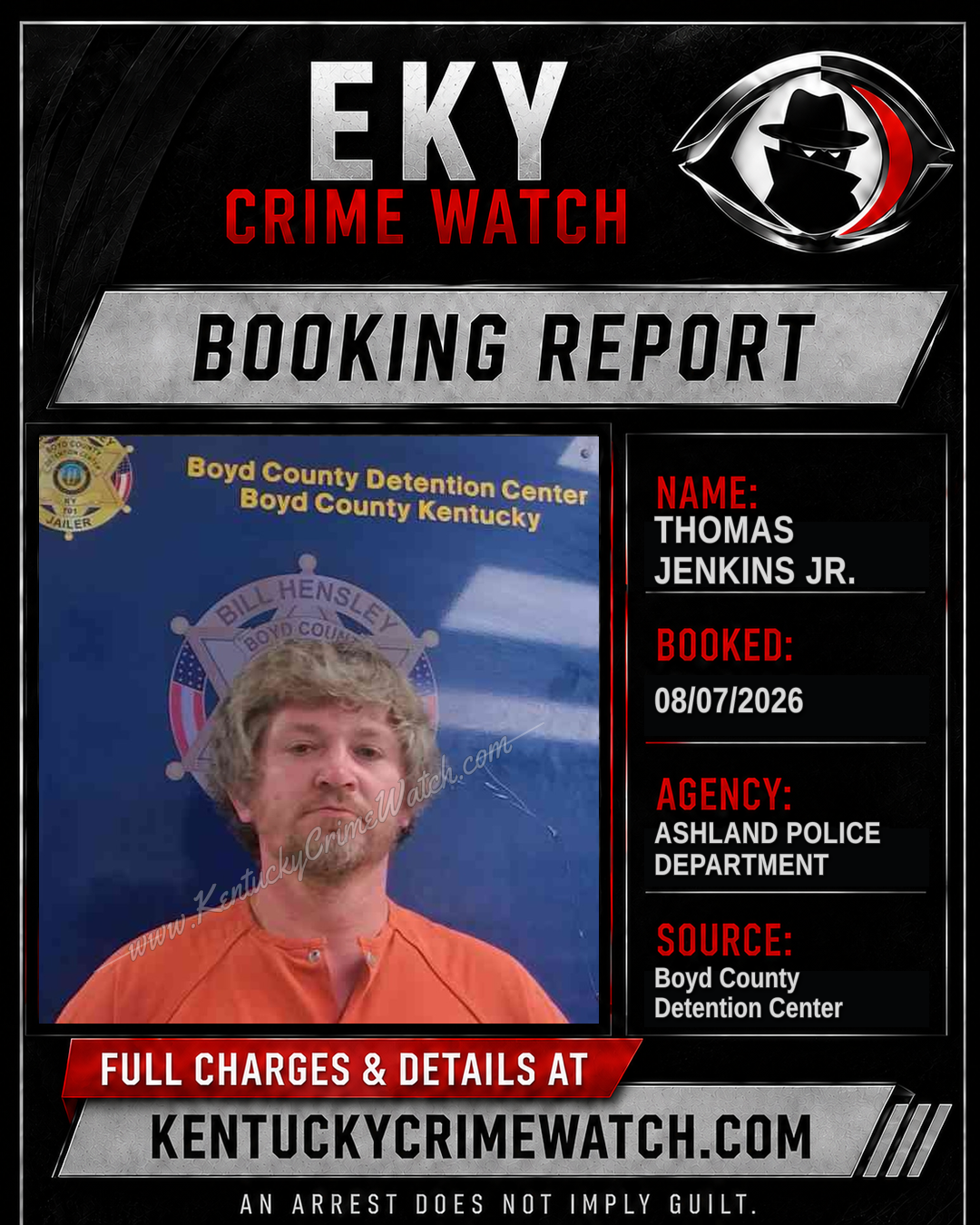 THOMAS JENKINS JR. booking image