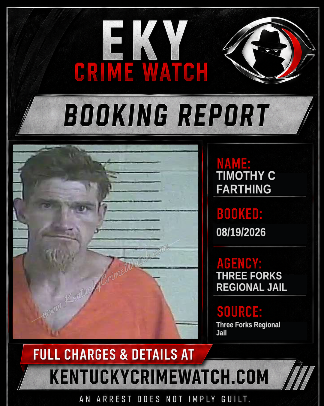 Timothy C Farthing booking image