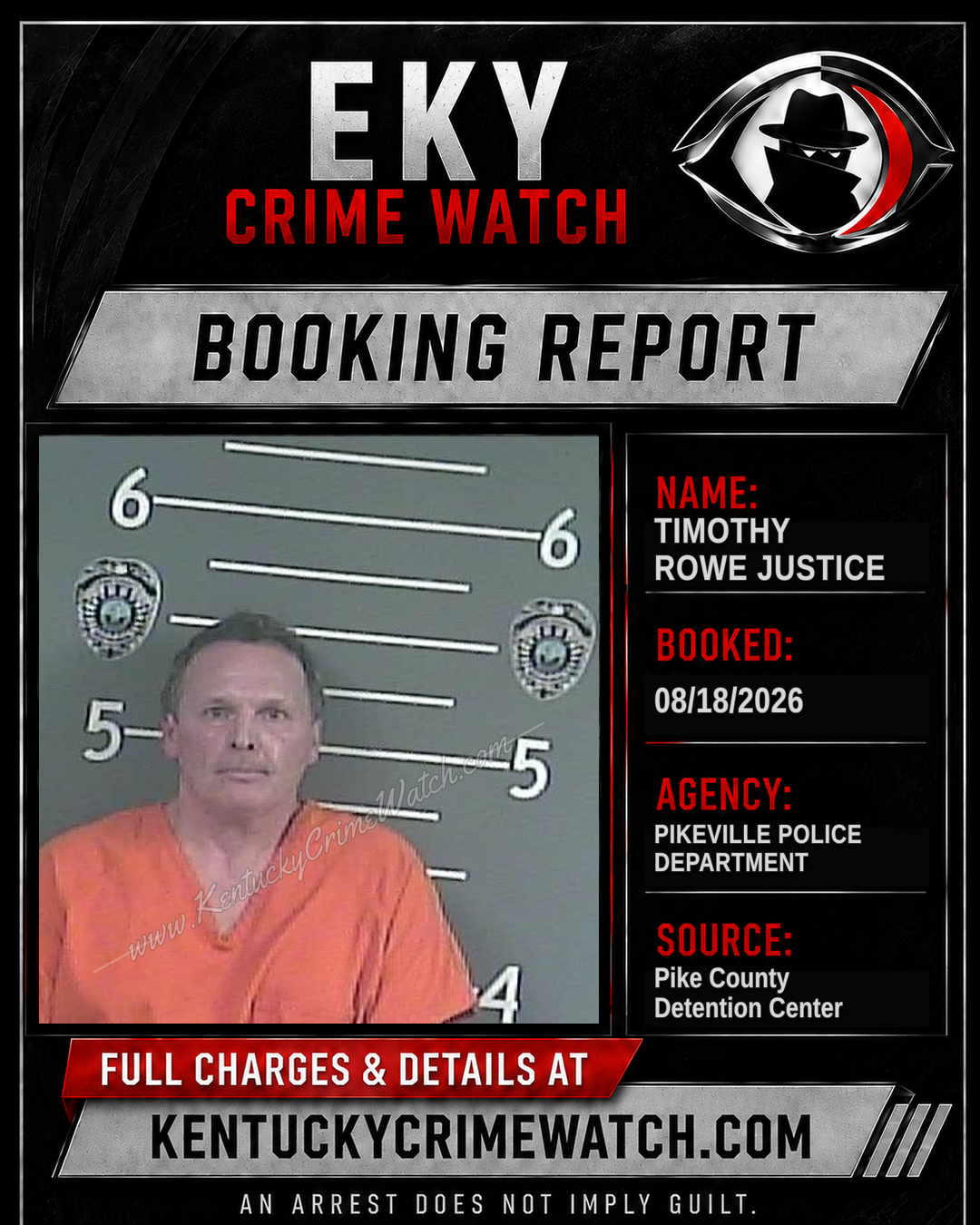 TIMOTHY ROWE JUSTICE booking image