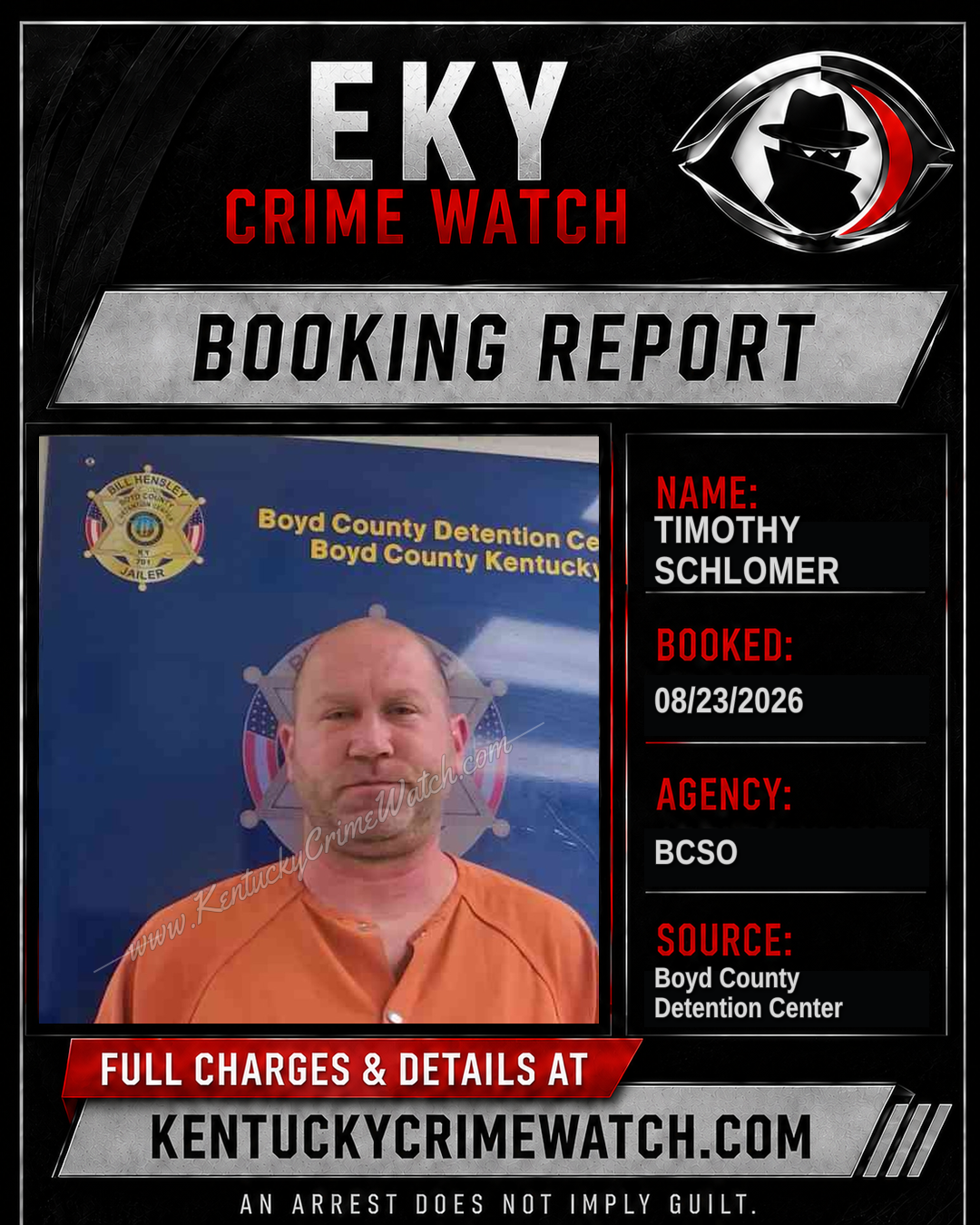 TIMOTHY SCHLOMER booking image
