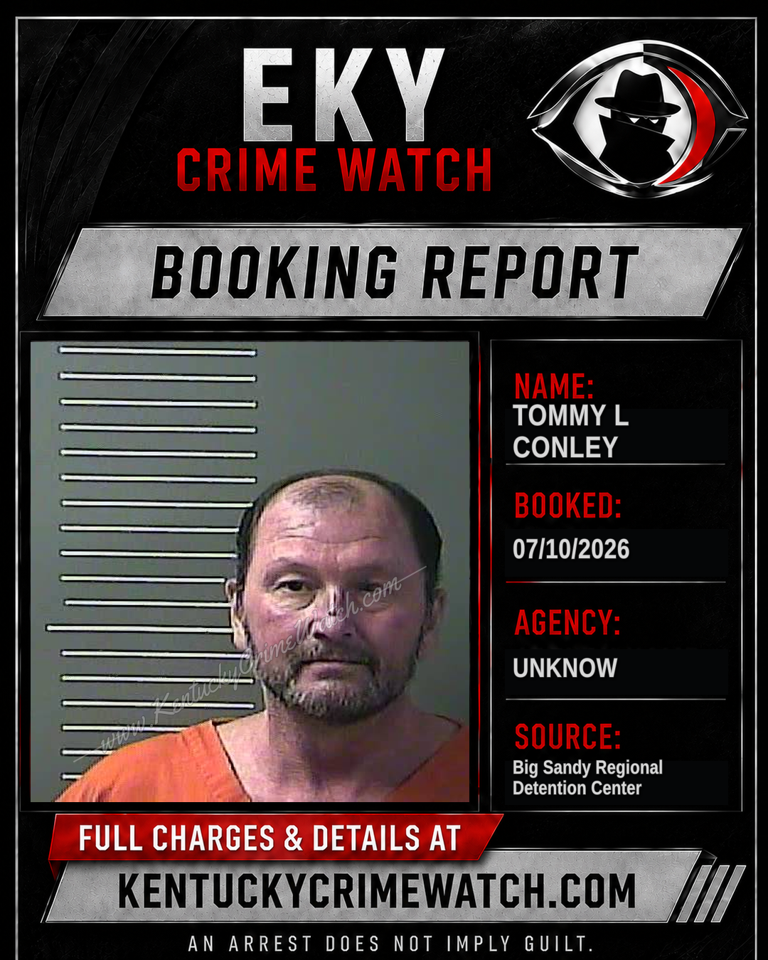 TOMMY L CONLEY booking image