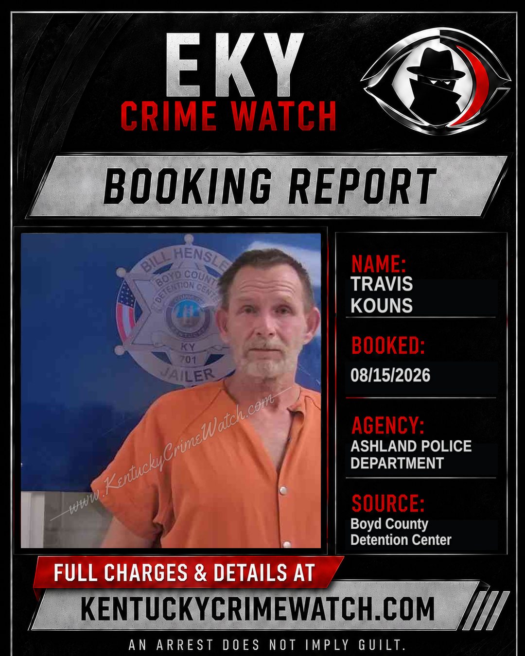 TRAVIS KOUNS booking image