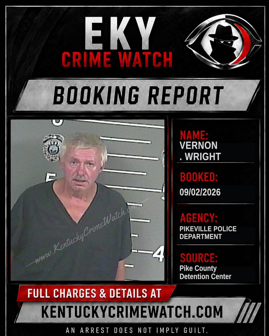VERNON . WRIGHT booking image