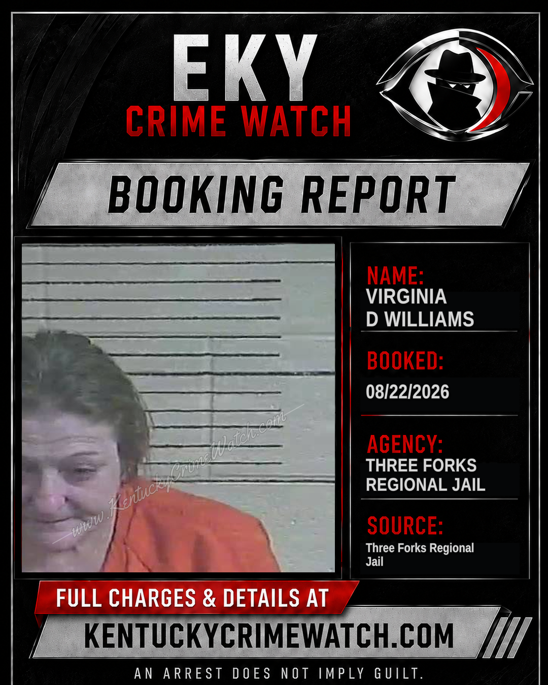 Virginia D Williams booking image