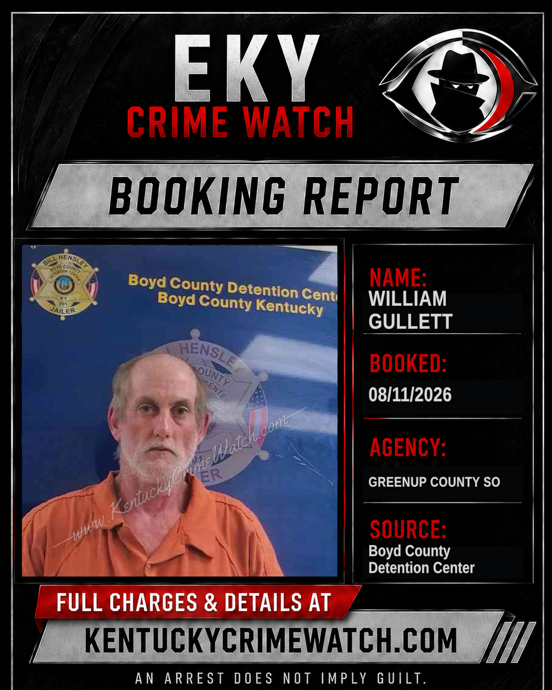 WILLIAM GULLETT booking image