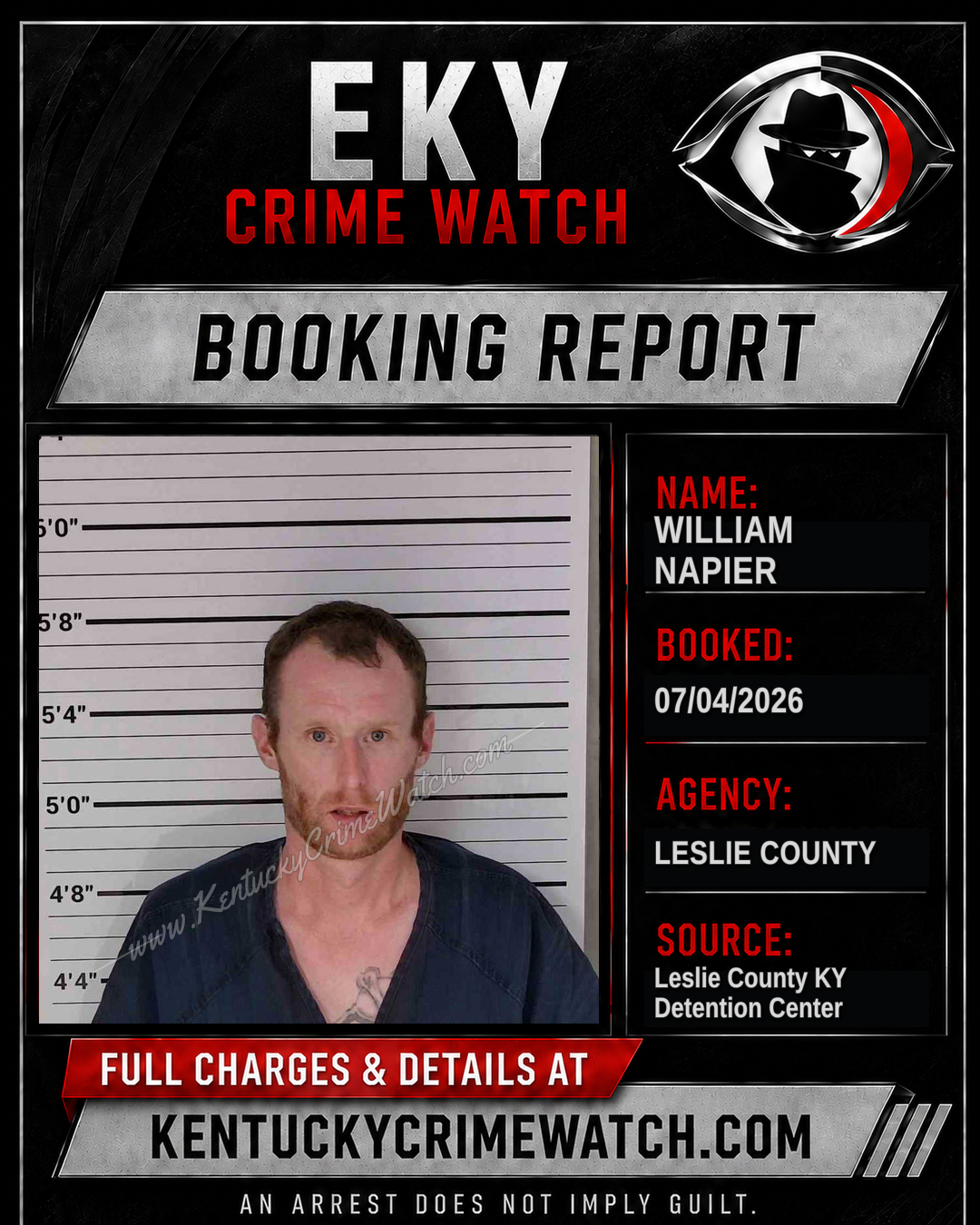 WILLIAM NAPIER booking image