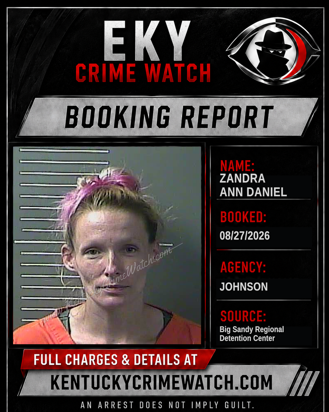 ZANDRA ANN DANIEL booking image
